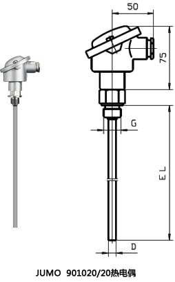 JUMO 901020/20熱電偶